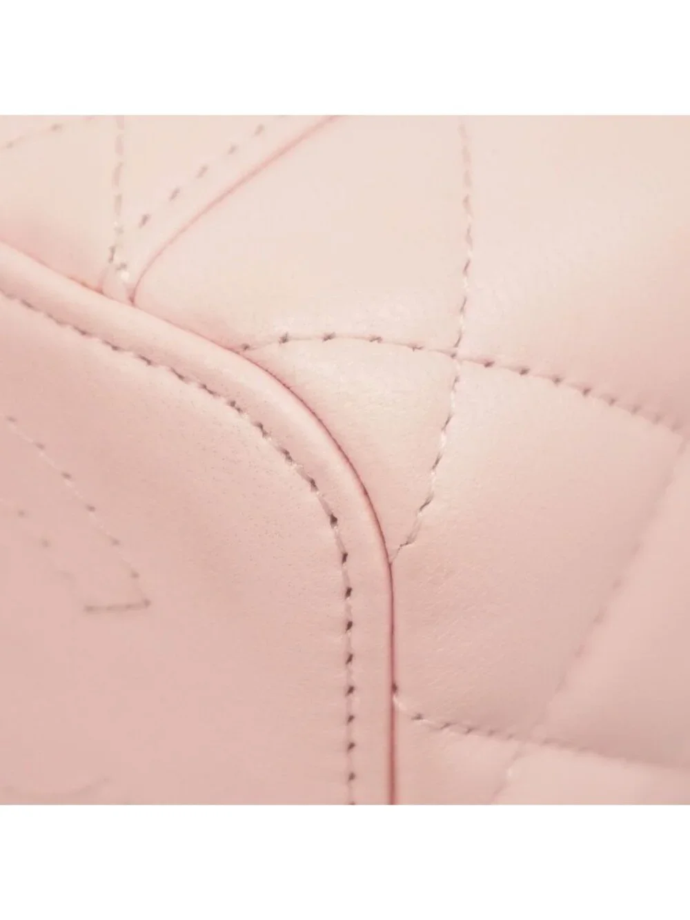 Chanel Shoulder Bag Quilted Lambskin Pink Champagne Gold